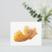 Rising Phoenix Bird Briefkaart (Staand voorkant)