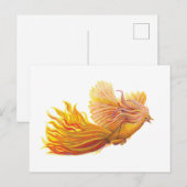 Rising Phoenix Bird Briefkaart (Voorkant / Achterkant)