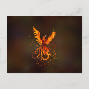 Rising Phoenix Bird Briefkaart