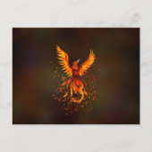 Rising Phoenix Bird Briefkaart (Voorkant)