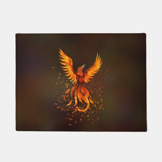 Rising Phoenix Bird Deurmat (Voorkant)