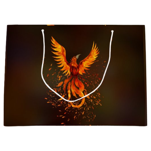 Rising Phoenix Bird Groot Cadeauzakje (Voorkant)