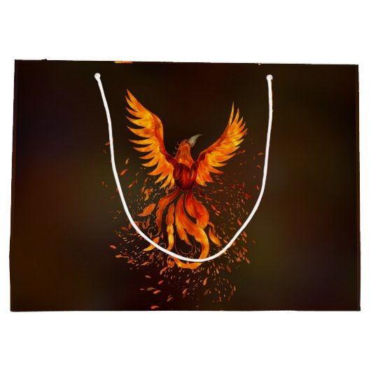 Rising Phoenix Bird Groot Cadeauzakje (Achterkant)