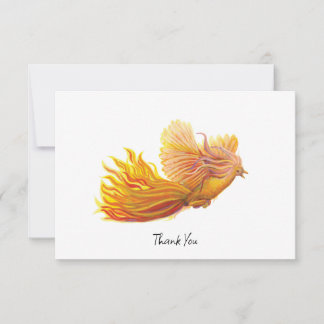 Rising Phoenix Bird Illustratie Bedankkaart