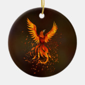 Rising Phoenix Bird Keramisch Ornament (Voorkant)