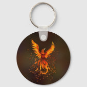 Rising Phoenix Bird Sleutelhanger (Voorkant)