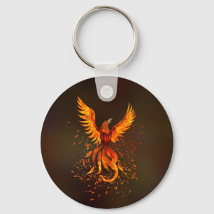 Rising Phoenix Bird Sleutelhanger