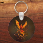 Rising Phoenix Bird Sleutelhanger (Voorkant)