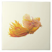 Rising Phoenix Bird Tegeltje (Voorkant)