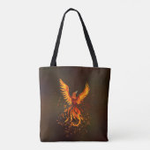 Rising Phoenix Bird Tote Bag (Achterkant)