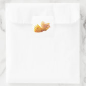 Rising Phoenix Bird Vierkante Sticker (Tas)
