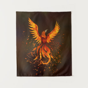 Rising Phoenix Bird Wandkleed