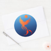 Rising Phoenix in Flames Sticker (Envelop)