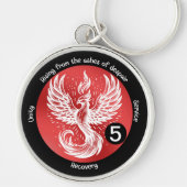 Rising Phoenix - Mijlpaal in herstel Gift Sleutelhanger (Voorkant)
