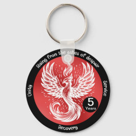 Rising Phoenix - Mijlpaal in herstelgeschenk Sleutelhanger
