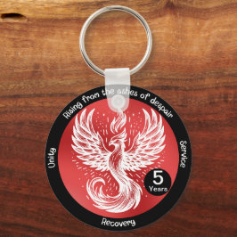 Rising Phoenix - Mijlpaal in herstelgeschenk Sleutelhanger