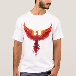 "Rising Phoenix" Mythische Vogel Grafische T-shirt
