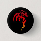 Rising Phoenix Tribal Symbool Ronde Button 3,2 Cm (Voorkant)