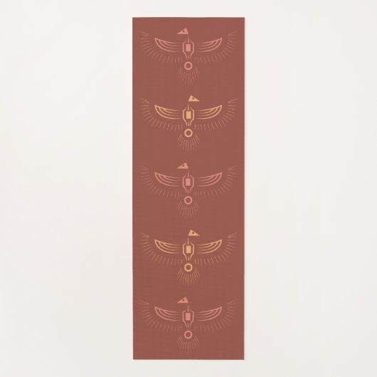 Rising Phoenix Yoga Mat in Clay (Voorkant)
