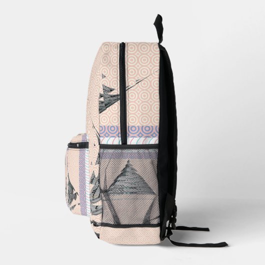 Rising Pyramid Printed Rugzak (Rechts)