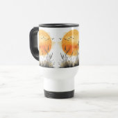 Rising Shining Sun Birds Strandgras Reisbeker (Voorkant links)