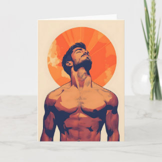 Rising Son Gay Greetings Card Kaart