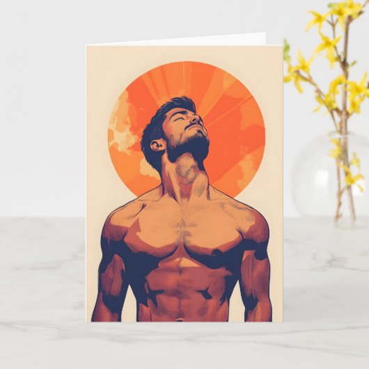 Rising Son Gay Greetings Card Kaart (Gele Bloem)