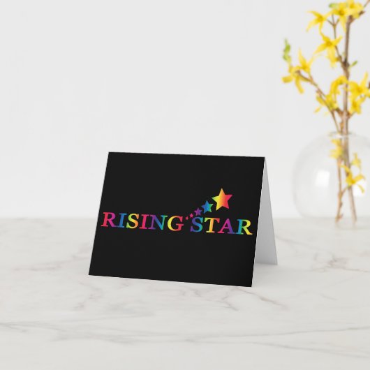 Rising Star BLANK Note Card Kaart (Gele Bloem)