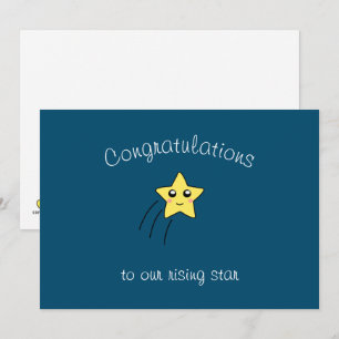Rising Star Flat Wenskaart Feestdagenkaart