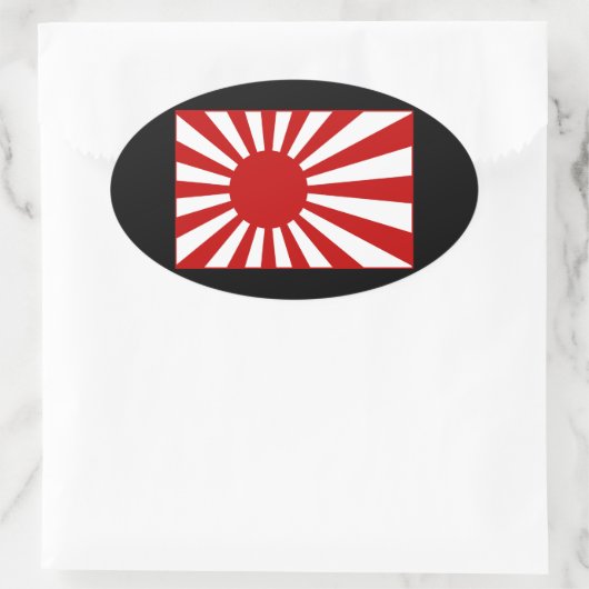 Rising Sun2 Ovale Sticker (Tas)