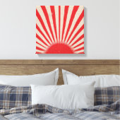 Rising Sun Background – Retro Vintage Rays Canvas Afdruk (Insitu (Slaapkamer))