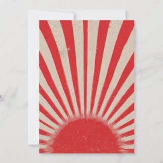 Rising Sun Background – Retro Vintage Rays Feestdagenkaart