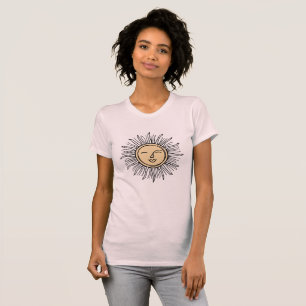 Rising Sun Boho Minimaal T-shirt