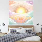 Rising Sun Canvas Afdruk (Insitu (Slaapkamer))