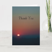 Rising Sun Dank je Bedankkaart (Voorkant)