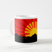 Rising Sun - Design 1 Koffiemok (Voorkant links)