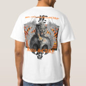 Rising Sun Dragon Tiger T-shirt - Gepersonaliseerd (Achterkant)