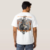 Rising Sun Dragon Tiger T-shirt - Gepersonaliseerd (Achterkant volledig)