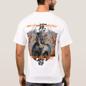 Rising Sun Dragon Tiger T-shirt - Gepersonaliseerd (Achterkant)