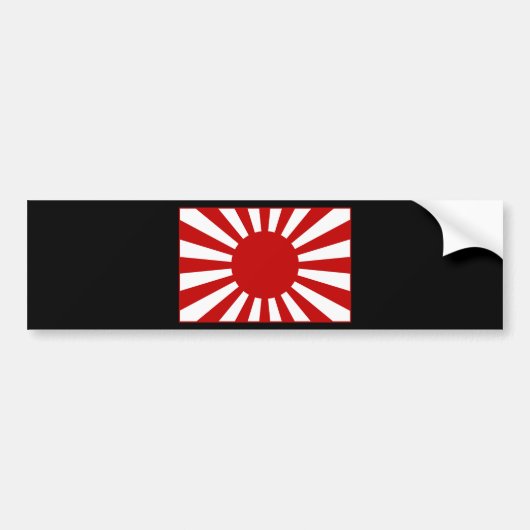 Rising Sun Flag 3 Bumpersticker (Voorkant)