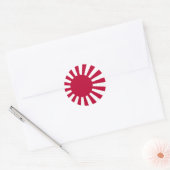Rising Sun Flag Ronde Sticker (Envelop)