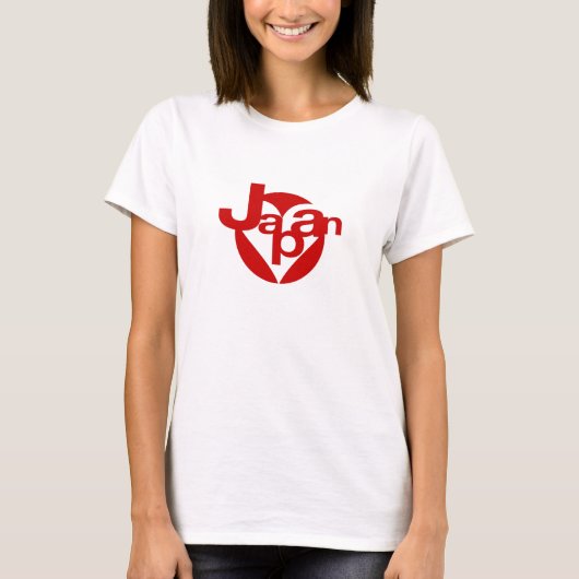 Rising Sun Japan & Heart T-shirt (Voorkant)