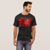 Rising Sun, Kamikaze Pilot, GothicSkullTattoo T-shirt (Voorkant volledig)