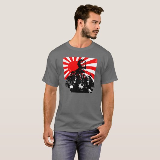 Rising Sun Kamikaze T-shirt. T-shirt (Voorkant volledig)
