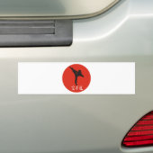 Rising Sun Karate Bumpersticker (Op auto)