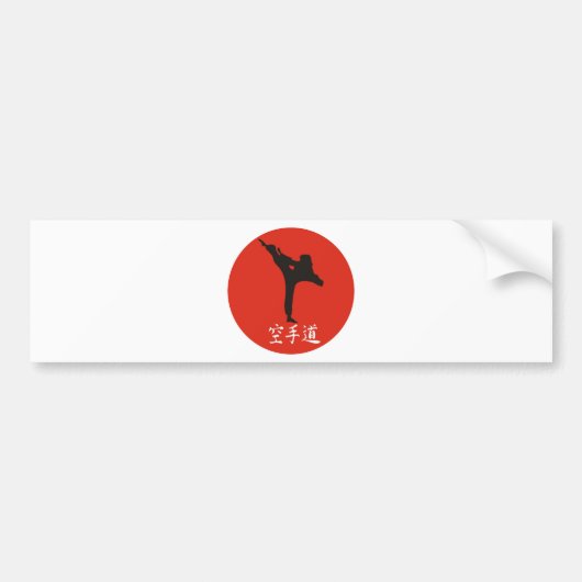 Rising Sun Karate Bumpersticker (Voorkant)