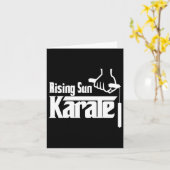 Rising Sun Karate Nunchuck Kaart (Gele Bloem)