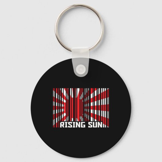 Rising Sun Karate Rcode Sleutelhanger (Voorkant)
