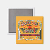 Rising Sun koffie Magneet (Voorkant / Achterkant)