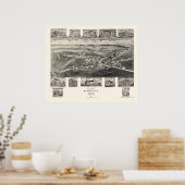 Rising Sun, MD Panoramic Map - 1907 Poster (Keuken)